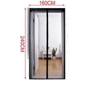 * Presa * zanzariera magnetica nera porta/tenda finestra con Velcro adesivo dimensioni 160x240cm-casa e giardino/articoli - Product Image 2