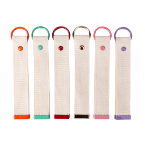 Custom Korean Fabric Keychain DIY Blank Straps Kids Backpack Bag Name Tags Nylon Chain Lanyard Product Category Other Lanyards