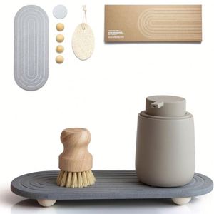 Stone Kitchen Sink Caddy Sponge Holder Drying Stone Diatomite Sink Diatomaceous <b>Earth</b> Sink Caddy Dish Sponge Holder Fast Drying - Product Image 2