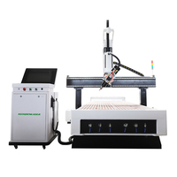 Igoldencnc Chine Routeur CNC 4 axes la broche Rotation routeur CNC à 180 degrés avec changeur d'outils 1325 Machine de routeur CNC