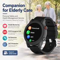 Reloj Inteligente L23 para Personas Mayores, 4G, GPS, Detección de Caídas, Llamada de Emergencia SOS, Monitor de Salud, Resistente al Agua IP67