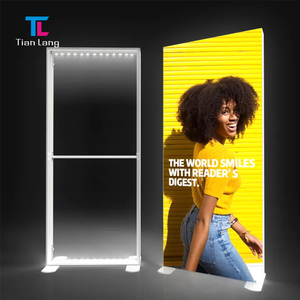 TianLang tissu graphique boîte à lumière Portable Pop-up SEG rétro-éclairé toile de fond affichage mural avec cadre en alliage d'aluminium pour la publicité - Product Image 3