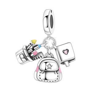 White copper <b>bead</b> <b>bracelet</b> – a unique accessory suitable for both men and women, perfect for student and school life - Product Image 1