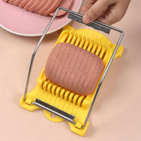 Luncheon Meat Slicer PP Plastic Multifunctioneel roestvrijstalen mes Automatisch milieuvriendelijk voedsel Fruit Groenten Ei Kaas