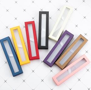 Toptan yüksek dereceli boş kağıt kalem hediye özel ambalaj kutusu ile temizle PVC pencere kalem vitrinin - Product Image 1