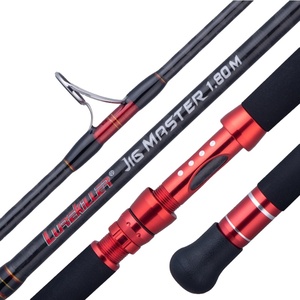 <span class=keywords><strong>Canne</strong></span> à Pêche <span class=keywords><strong>Lurekiller</strong></span> MASTER Carbone Fuji 150-350g pour Jigging Overhead en Eau Salée, Traîne et Spinning - Product Image 1