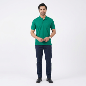 Camisetas de Polo de Golf para Hombre de Alta Calidad, 100% Algodón, Logotipo Bordado Personalizado, Diseño Propio, Ropa Masculina Estampada - Product Image 1