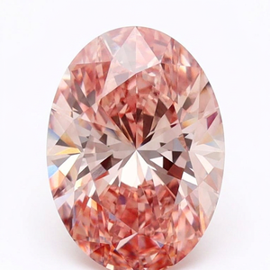 Diamante Rosa Intenso de Laboratorio de Primera Calidad, Corte Oval Brillante, 5.01 Quilates, Gema Suelta para Joyería Fina - Product Image 2