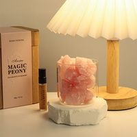Ensemble de pierres de diffusion en cristal naturel pour aromathérapie Boîte exquise faite à la main incluse écologique