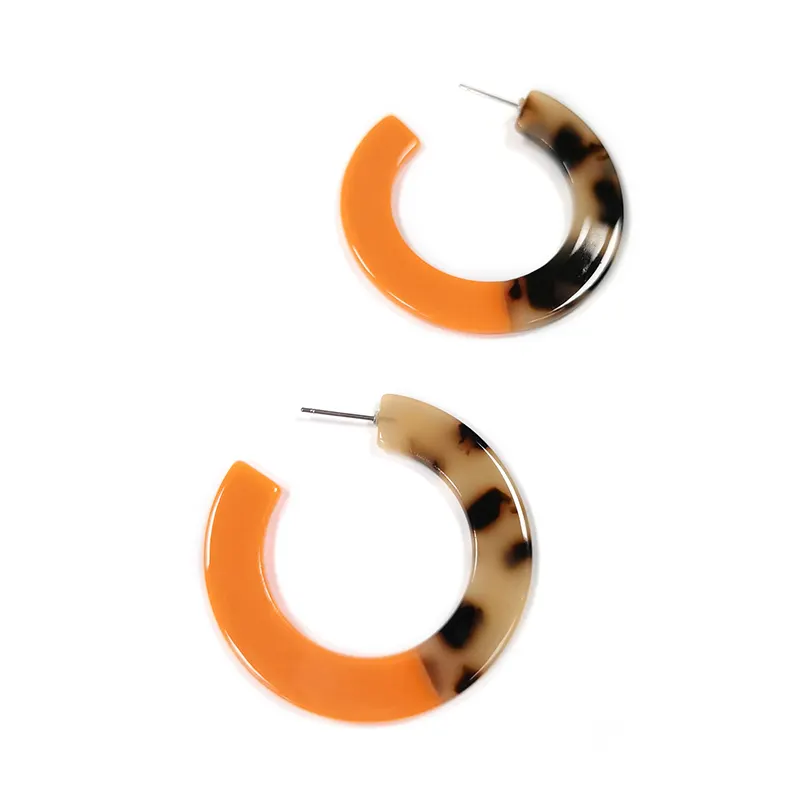 CC earrings for women 2020 fashion acrylic hood earrings jewelry trendy Leopard-print jewellery