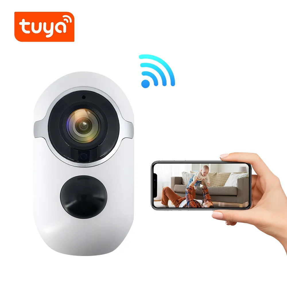 Kamera WIFI kapalı 2MP düşük güç pil kablosuz kamera SD bulut ev güvenlik Tuya app HD 1080P WIFI güvenlik kamerası