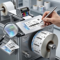 Étiquette de sécurité holographique inscriptible et imprimable pour la traçabilité des filtres et consommables de remplacement d'appareils électroménagers
