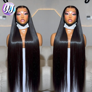 Parrucche in Capelli Umani Vietnamiti Grezzi da 40 Pollici, Frontale in Pizzo 13x6, Liscio <span class=keywords><strong>Naturale</strong></span>, Colore <span class=keywords><strong>Naturale</strong></span>, Parrucca Frontale in Pizzo HD per Donne di Colore - Product Image 2