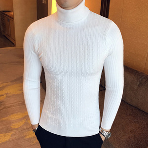 Vigour – <span class=keywords><strong>pull</strong></span> à <span class=keywords><strong>col</strong></span> roulé épais et chaud à manches longues pour <span class=keywords><strong>homme</strong></span>, couleur unie, nouveauté - Product Image 3