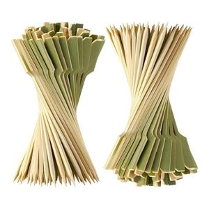 Wholesale Chinese Natural Bamboo Flat Skewer Bbq <strong>Kebab</strong> <strong>Grill</strong> Yakitori Sticks Snack Cake Paddle Skewers Stick to Dubai - Product Image 1