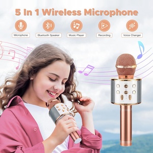Micro Karaoke Không Dây Đồ Chơi Trẻ Em Hát Karaoke Mic Loa Di Động Cầm Tay Singalong Micro Có Chức Năng Thay Đổi Giọng Nói - Product Image 2