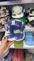 Casquette de baseball unisexe tie-dye camouflage 5 panneaux pour la protection solaire en extérieur, style streetwear et sport, vente en gros