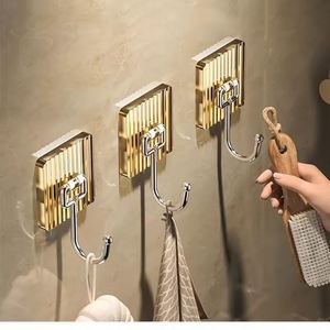 2025 Foldable Wall Hook for Living Room <b>Kitchen</b> Wardrobe-Self Adhesive Multifunctional <b>Towel</b> Coat Hooks Strong Loading Capacity - Product Image 1