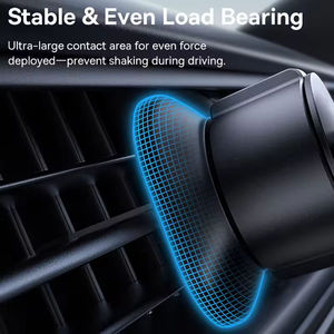 <span class=keywords><strong>Baseus</strong></span>-Soporte de metal para teléfono de coche, soporte de ventilación de aire para teléfono móvil iPhone, Xiaomi, Samsung, Huawei, Realme - Product Image 4