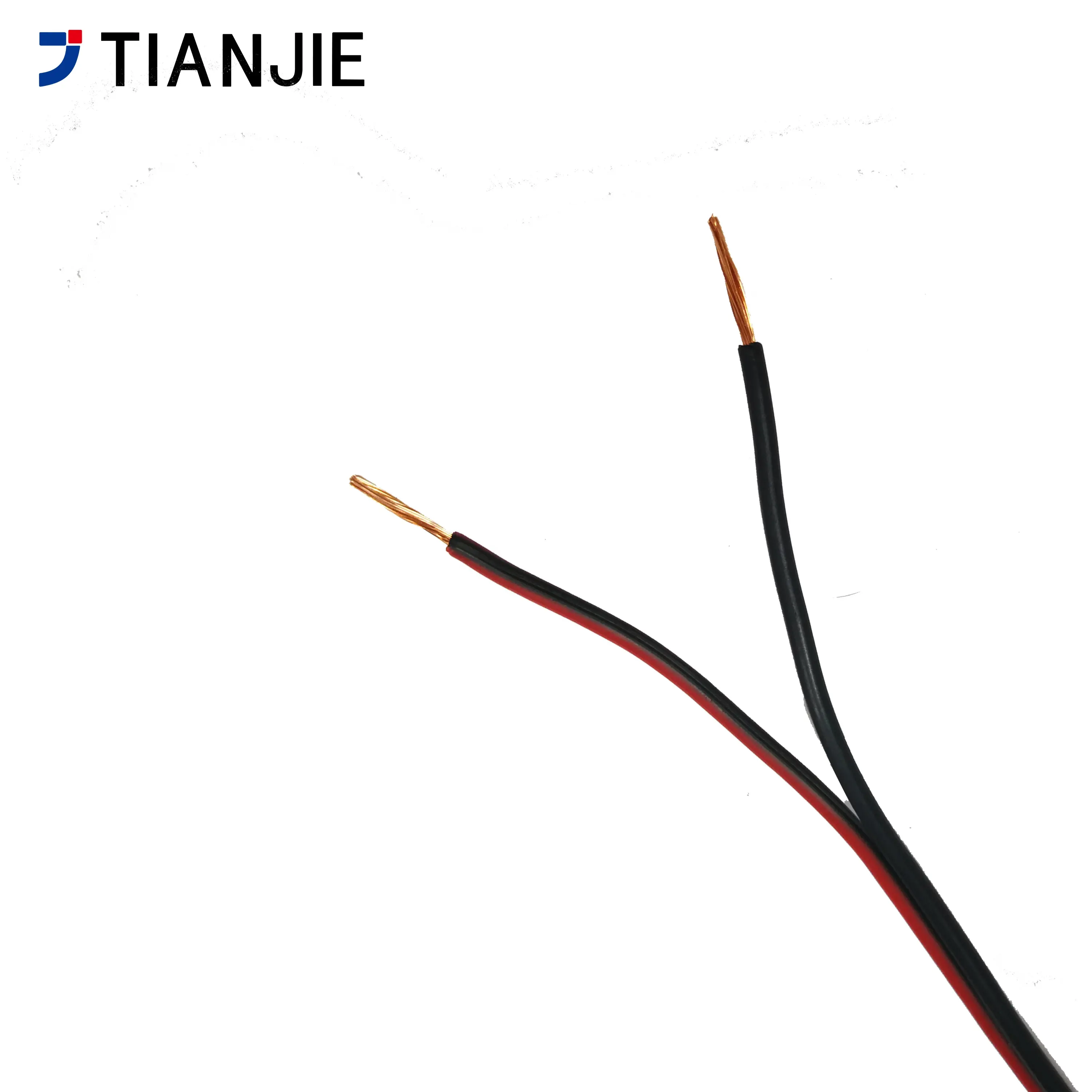 TIANJIE - 2 ядра 22awg led кабель провода акустической системы красного и черного цвета на плоской подошве для подключения акустического кабеля