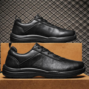 Chaussures en cuir faites à la main de haute qualité 2026, chaussures de sport à semelle souple, en cuir de vachette véritable première couche, à lacets, décontractées, pour le voyage - Product Image 2