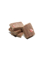 Gefreeze-droogde konijnenvlees-treats met aardbei, hoog eiwitgehalte, gezonde snacks voor katten en honden, volwaardige vitaminen, fruitsmaak