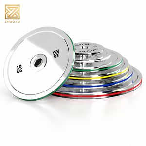 Disques de musculation de compétition personnalisés OEM ZY 2026, en <span class=keywords><strong>fonte</strong></span> d'acier, pour haltérophilie, en <span class=keywords><strong>kg</strong></span>, ensembles de plaques de poids - Product Image 1
