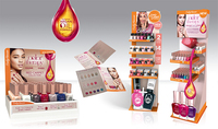 Présentoir au détail d'impression personnalisée POSM produit POP Up présentoir en carton cosmétique de plancher de comptoir