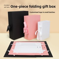 Scatola Regalo Magnetica Pieghevole in Cartone Rigido da 2mm con Nastro, Personalizzabile, Scatole in Carta Opaca Rivestita, Produzione a Basso MOQ