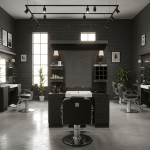 Espejo de Barbería de Madera Real, Moderno, Elegante y Duradero, Ajustable, Mueble de Salón Comercial, Modelo 316, Directo de Fábrica - Product Image 3