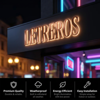 Logotipos 3D para Negocios, Señalización de Marca, Letreros LED, Letras Personalizadas, Letrero Comercial, Letras de Canal LED Metálicas para Edificios