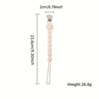 Articles pour bébés mignons et non toxiques, indispensables : attache-sucette pour nouveau-né avec motif d'éléphant, clip pour sucette en silicone de qualité alimentaire souple