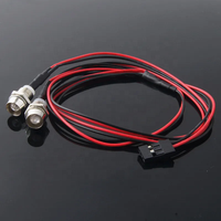 Feux de route RC rouge et blanc 3mm 5mm 3-7V LED, projecteurs RC, phares 4 LED, kits pour voiture et camion RC