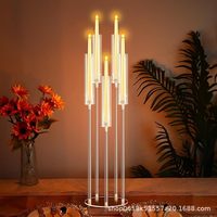 Nouveaux accessoires de mariage : Bougeoirs de 128 cm, marqueurs d'allée, supports de fleurs pour salles de banquet, hôtels et scènes