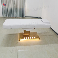 Lit de beauté électrique hydraulique bon marché, lit de massage facial réglable, dossier inclinable, chaise d'esthéticienne, lit facial pour salon spa