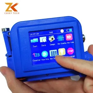 Prezzo basso 12.7mm blu tipo c Touchable Screen Intelligent Label Maker migliore Mini stampante