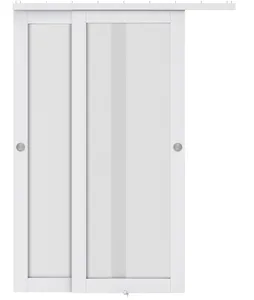 GB & YGM02 خزانة بباب انزلاقي أبيض متجاوز مع عدة أجهزة