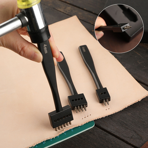 Durable 3 Pcs <strong>Set</strong> Leather Hole <strong>Punch</strong> Stitching <strong>Chisel</strong> Tools Hand Prong <strong>Punch</strong> Leather <strong>Set</strong> - Product Image 5