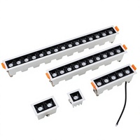 Fabricant d'éclairage de Zhongshan, luminaires encastrés anti-éblouissement, design moderne minimaliste de luxe, indice de fidélité des couleurs élevé 90