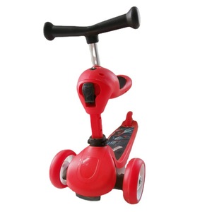 สกู๊ตเตอร์แบบมีแป้นเหยียบสำหรับเด็ก 2-in-1 แบบพับได้สำหรับเด็กอายุ 12 เดือนขึ้นไป สีฟ้า สีแดง สีชมพู - Product Image 4