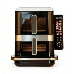 Nouvelle Friteuse à Air Double Panier Moderne 13L (6.5L+6.5L) 2800W, Écran Tactile Pliable, 12 Préréglages, Cavité en Acier, Pour Cuisine Domestique - Product Image 5