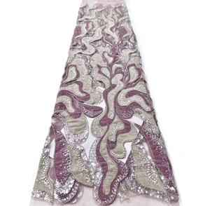 144 2026 Tissu de <span class=keywords><strong>dentelle</strong></span> française nigériane, artisanal, haute qualité, vente en gros, <span class=keywords><strong>dentelle</strong></span> pour femmes, <span class=keywords><strong>dentelle</strong></span> supérieure à sequins et strass - Product Image 5