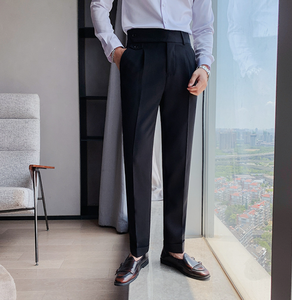 <span class=keywords><strong>Pantalon</strong></span> de <span class=keywords><strong>Costume</strong></span> pour Hommes Coupe Droite Anti-Plis Affaires Coupe Ajustée Jambe Étroite - Product Image 6