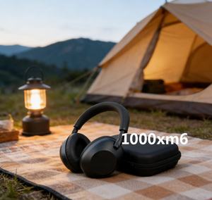 Casque sans fil supra-auriculaire à réduction de bruit active, Bluetooth 5.3, longue autonomie, charge rapide, stéréo HiFi, écouteurs - Product Image 6