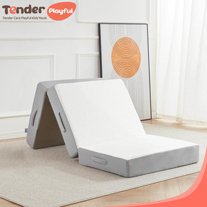 Matelas de sol pliable TenderPlayful pour enfants tapis de sieste pliable lavable <span class=keywords><strong>Futon</strong></span> canapé-lit avec sac de rangement - Product Image 1