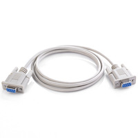 Cable de Extensión Serial DB9 Hembra a Hembra de Longitud Personalizada 1M 2 Metros, Conector Recto RS232 de 9 Pines, Cambiador de Género