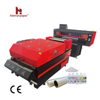 Dernière imprimante automatique DTF 24 pouces 60 cm 4 couleurs avec machine à secouer la poudre