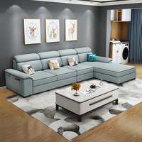 Canapé en L de haute qualité, multifonctionnel, au design simple, ensemble de canapés modernes et luxueux, meubles pour salon