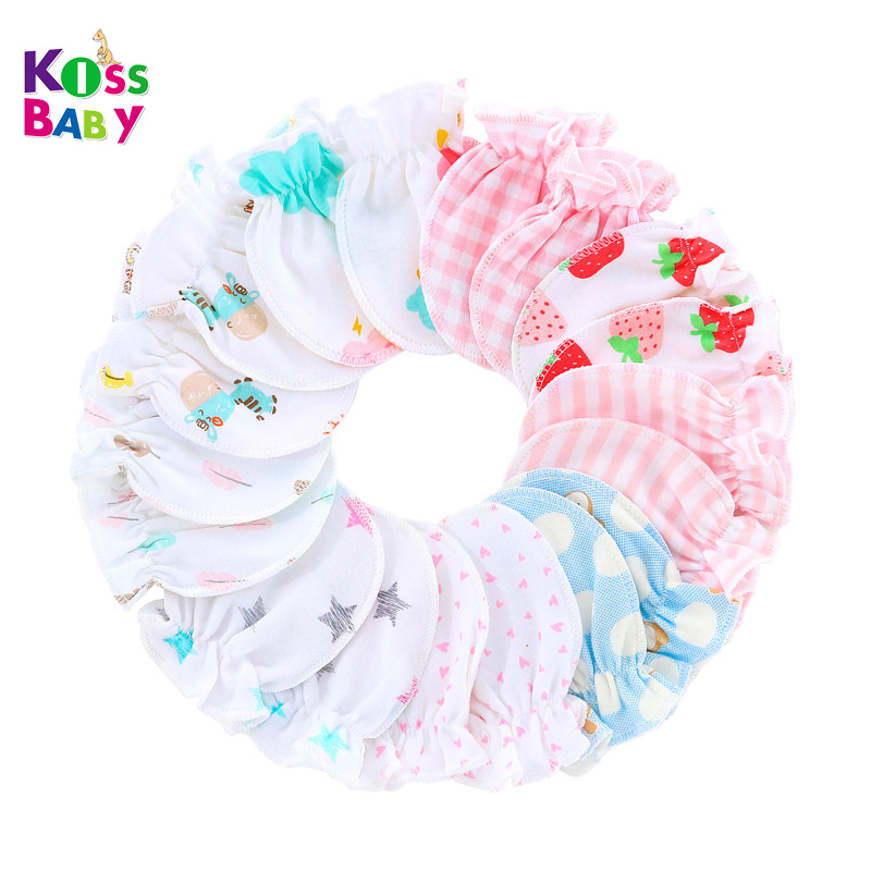 Детские варежки из мягкого хлопка с защитой от царапин