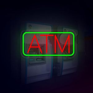 ATM neon LED no-installation indoor ambient <b>light</b> bank <b>window</b> ATM indicator <b>light</b> luminous sign decorative <b>light</b> Customized 12V - Product Image 5